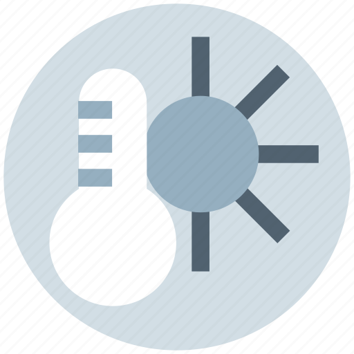 Climate, hot, sun, temperature, thermometer, weather icon - Download on Iconfinder
