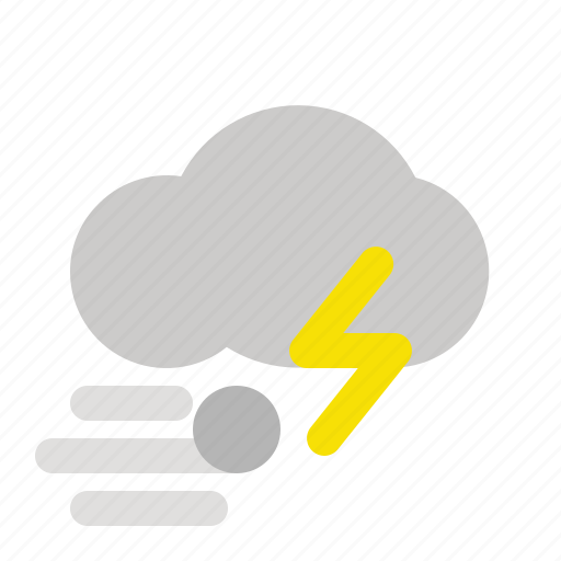 Apps, cloudy, thunder, weather, wind icon - Download on Iconfinder