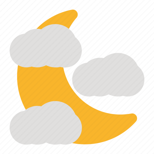 Bright, cloud, cloudy, moon, overcast, weather icon - Download on Iconfinder