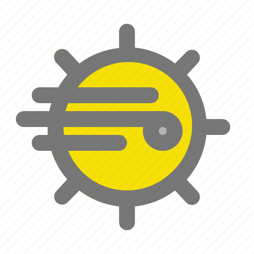 Hot, summer, sun, weather, wind, wind direction icon - Download on Iconfinder