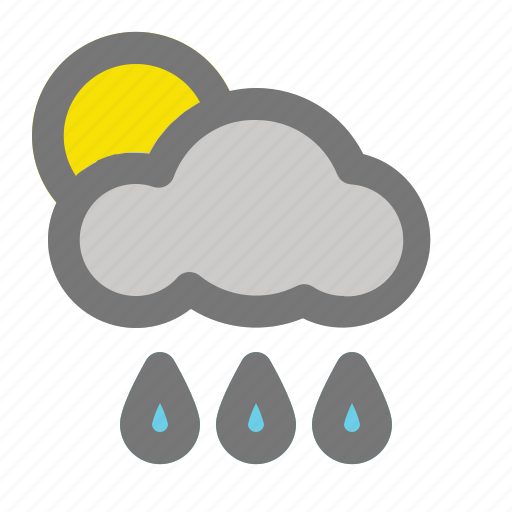 Apps, cloud, cloudy, rain, rainfall, sun, weather icon - Download on Iconfinder