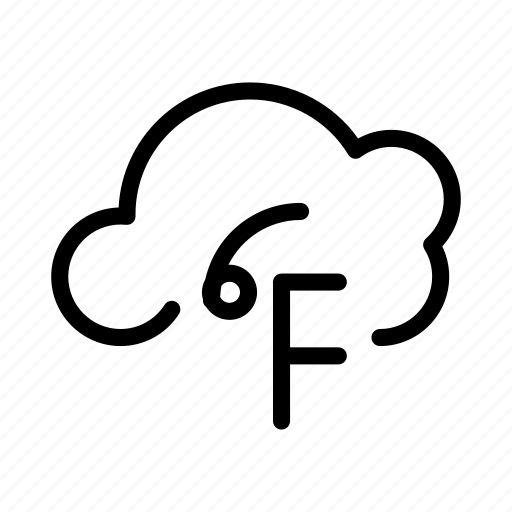 Climate, cloud, cloudy, fahrenheit, weather icon - Download on Iconfinder