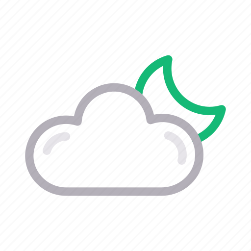 Climate, cloud, forecast, moon, weather icon - Download on Iconfinder