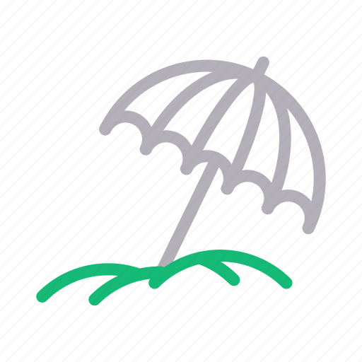 Beach, climate, rain, umbrella, weather icon - Download on Iconfinder