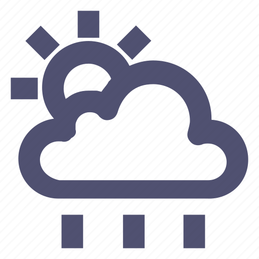 Cloud, forecast, rain, rainy, sun, weather icon - Download on Iconfinder