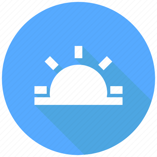 Down, forecast, sun, sunny, sunset, weather icon - Download on Iconfinder