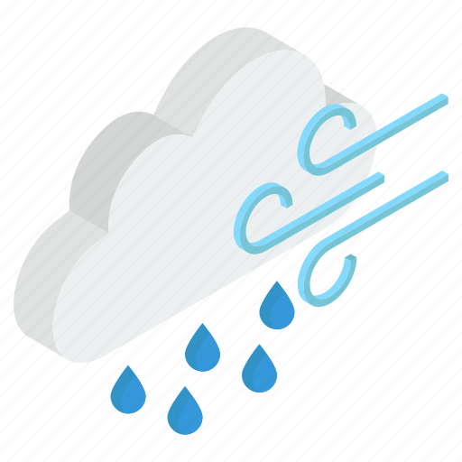 Downpour, drizzle, heavy rain, rain, rainstorm, rainy weather, wind icon - Download on Iconfinder