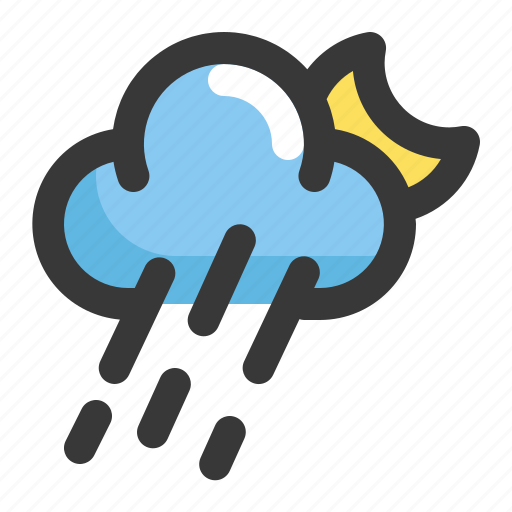 Climate, cloud, forecast, moon, night, weather icon - Download on Iconfinder