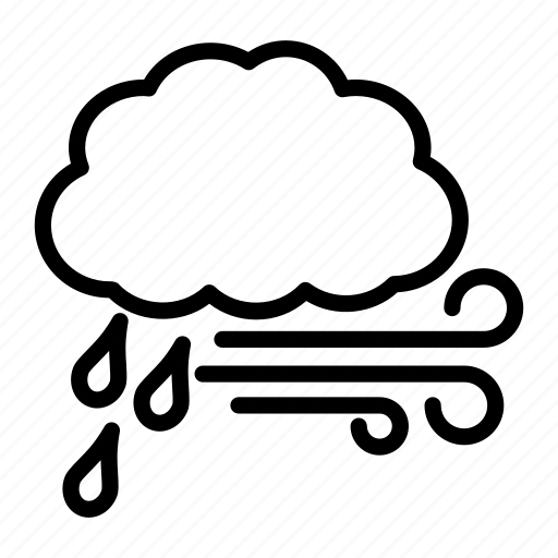 Air, blow, cloud, forecast, rain, weather, wind icon - Download on Iconfinder