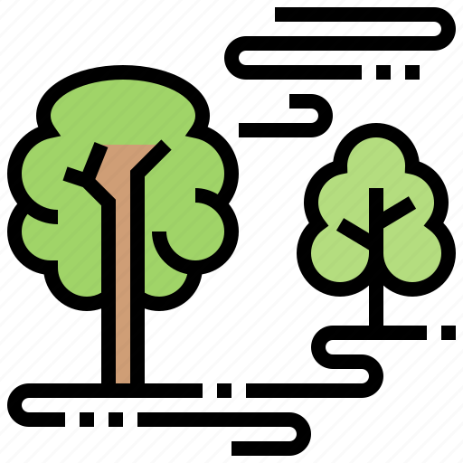 Foggy, forest, misty, nature, trees icon - Download on Iconfinder