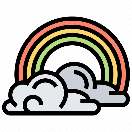 Cloud, rainbow, sky, spectrum, spring icon - Download on Iconfinder