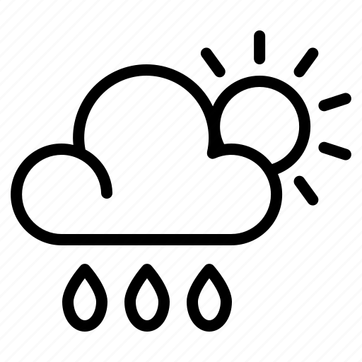 Cloud, cloudy, moon, night, rain, sun, weather icon - Download on Iconfinder