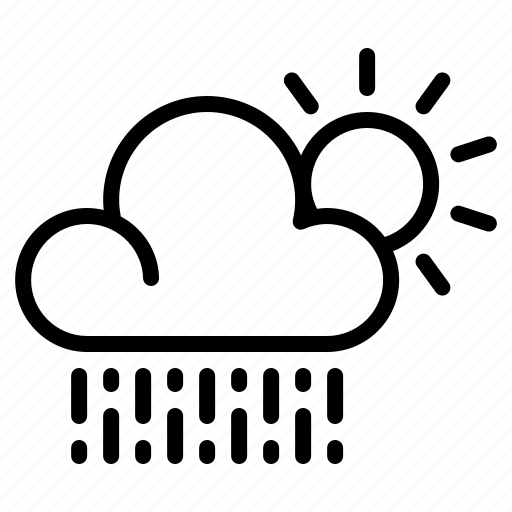 Cloud, moon, rain, summer, sun, weather, wet icon - Download on Iconfinder