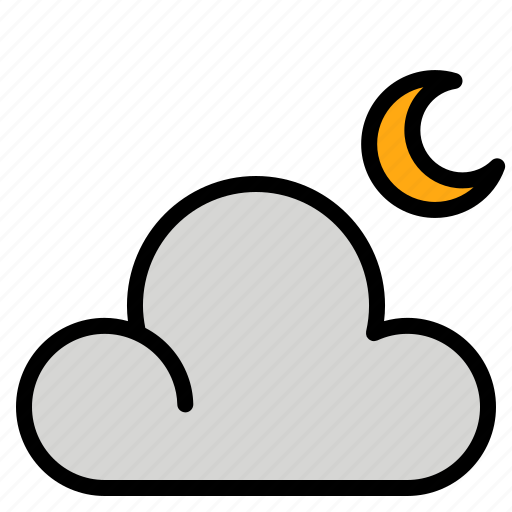 Cloud, moon, night, sleep, weather icon - Download on Iconfinder