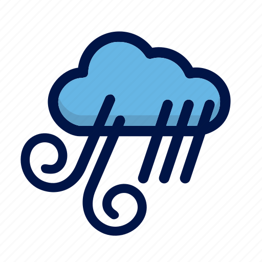 Climate, cloud, rain, weather, wind icon - Download on Iconfinder