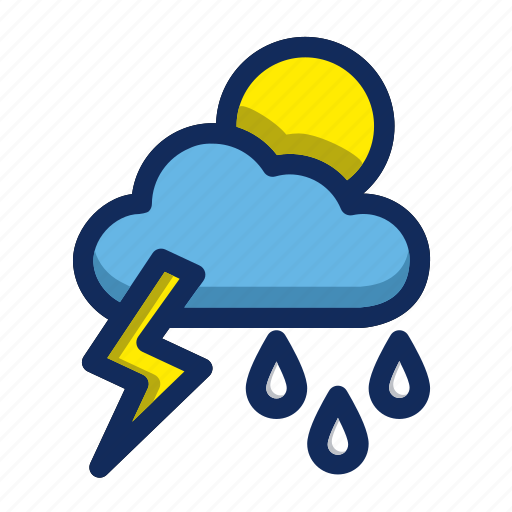 Flash, moon, rain, sun, weather icon - Download on Iconfinder