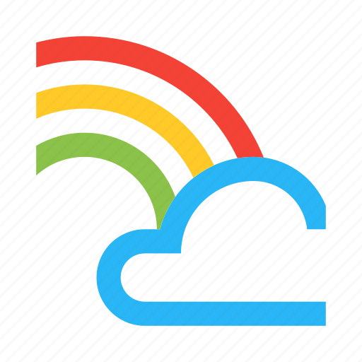 Cloud, colorful, colors, forecast, rainbow, sky, weather icon - Download on Iconfinder