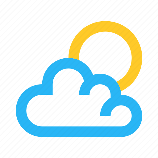 Cloud, clouds, conditions, forecast, meteorology, sun, weather icon - Download on Iconfinder