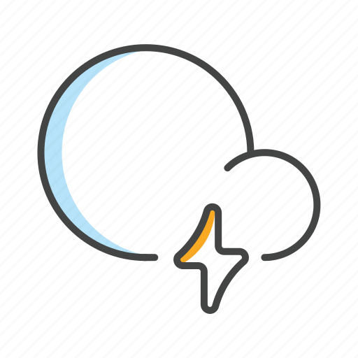 Cloud, lightning, thunder, weather icon - Download on Iconfinder