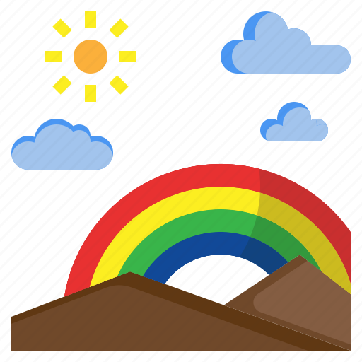 Atmospheric, clouds, miscellaneous, rainbow, spectrum icon - Download on Iconfinder