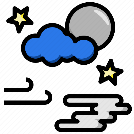 Atmospheric, cloudy, meteorology, night, sky, weather icon - Download on Iconfinder