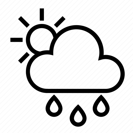 Sun, drizzle, cloud, weather icon - Download on Iconfinder