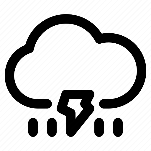 Lightning, rain, cloud, weather icon - Download on Iconfinder