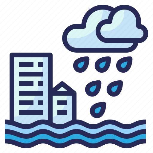 Weather, flood, rain, rainy icon - Download on Iconfinder