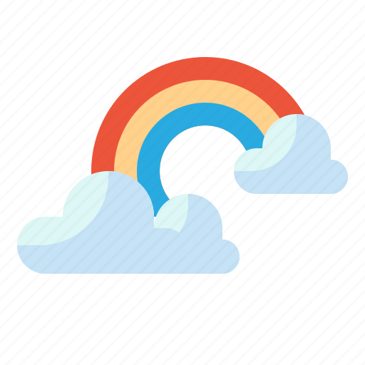 Weather, rainbow, cloudy, cloud, sky icon - Download on Iconfinder