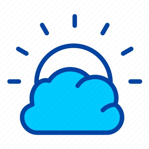 Cloudy, cloud, weather, sun icon - Download on Iconfinder