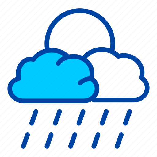 Rainy, rain, night, weather icon - Download on Iconfinder