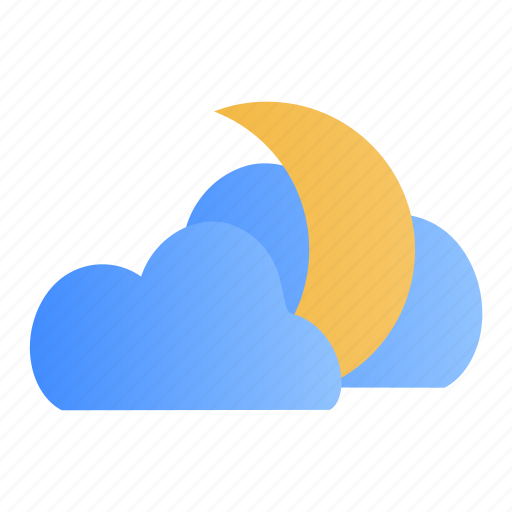Weather, summer, cloud, moon icon - Download on Iconfinder
