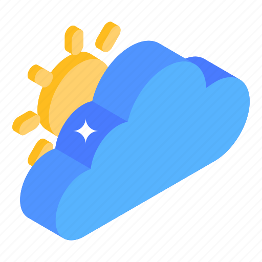 Sunny cloud, partly sunny, sunny day, sunny forecast, sunny climate icon - Download on Iconfinder