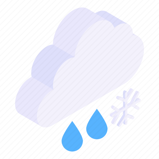 Snow blizzard, snow falling, scattered snow, snow shower, freezing rain icon - Download on Iconfinder