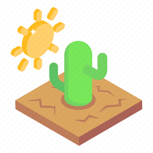 Hot weather, desert weather, drought desert, dry dessert, hot desert icon - Download on Iconfinder