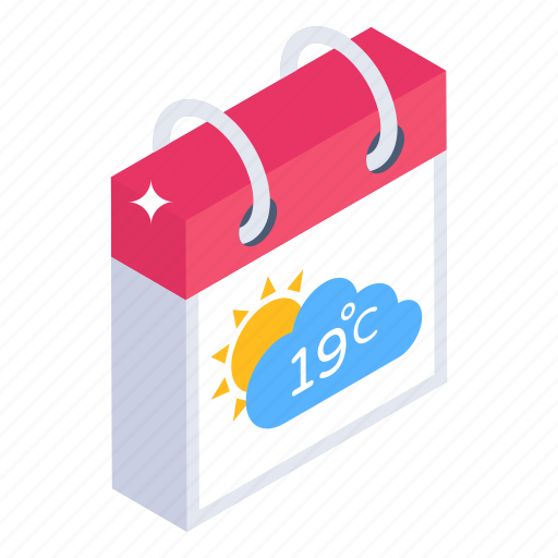 Weather calendar, almanac, weather, daybook, reminder icon - Download on Iconfinder