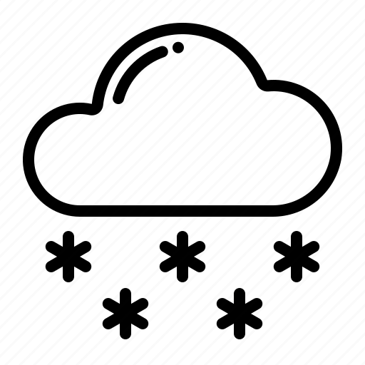 Snow, winter, cloud, weather icon - Download on Iconfinder