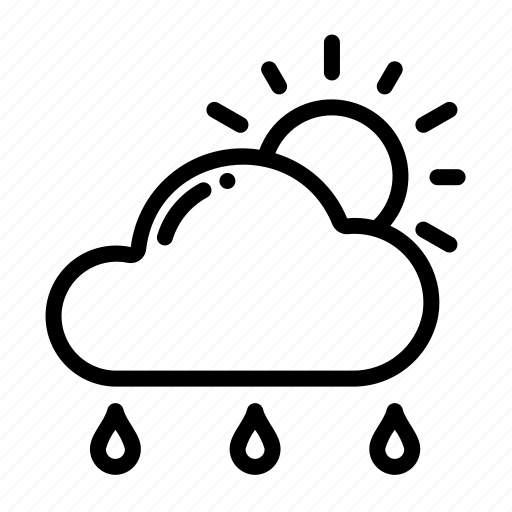Sunshower, drizzle, raining, forecast icon - Download on Iconfinder
