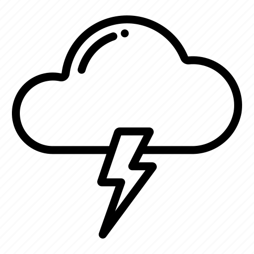 Thundercloud, storm, lightning, thunder icon - Download on Iconfinder