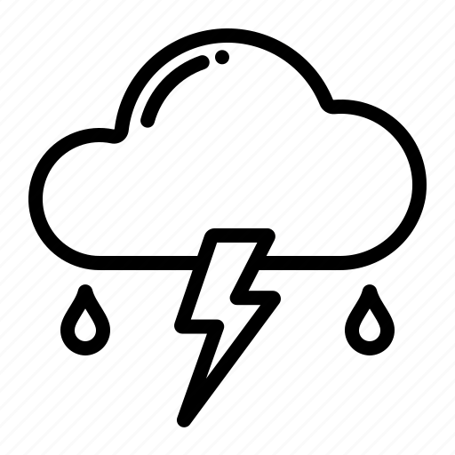 Thunder, storm, weather, rain icon - Download on Iconfinder
