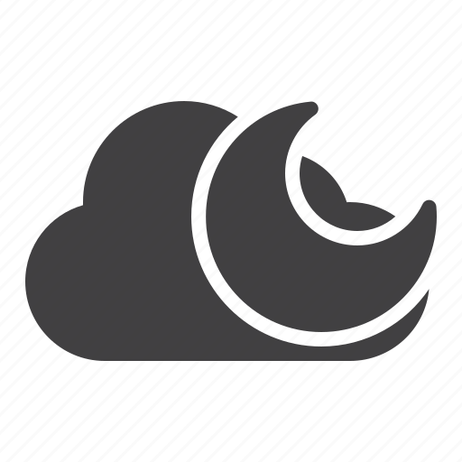 Weather, cloud, moon, night icon - Download on Iconfinder