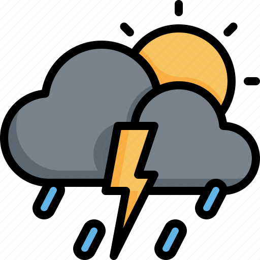 Cloud, sun, climate, weather, cloudy, clouds, rain icon - Download on Iconfinder