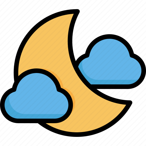 Moon, cloud, climate, mercury, weather, cloudy, clouds icon - Download on Iconfinder