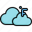 cloud, fahrenheit, degree, climate, mercury, weather, cloudy 