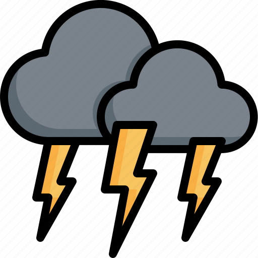 Thunderstorm, climate, mercury, weather, cloudy, clouds icon - Download on Iconfinder