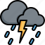 thunderstorm, rain, raining, climate, weather, cloudy, clouds 