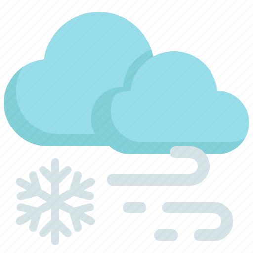 Cloud, wind, snowflake, climate, weather, cloudy, clouds icon - Download on Iconfinder