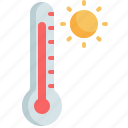thermometer, temperature, summer, hot, heat, climate, weather
