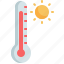 thermometer, temperature, summer, hot, heat, climate, weather 