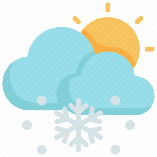Snowflake, sun, snow, climate, weather, cloudy, clouds icon - Download on Iconfinder